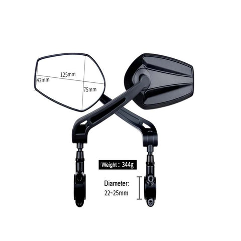 Rower elektryczny HD szerokokątne lusterko wsteczne