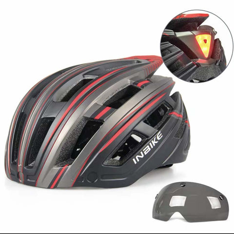 KASK ROWEROWY Z LEKKIMI GOGLAMI ZINTEGROWANY ULTRALEKKI MĘSKI I DAMSKI KASK OCHRONNY