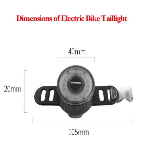 Tylne światło LED do roweru elektrycznego