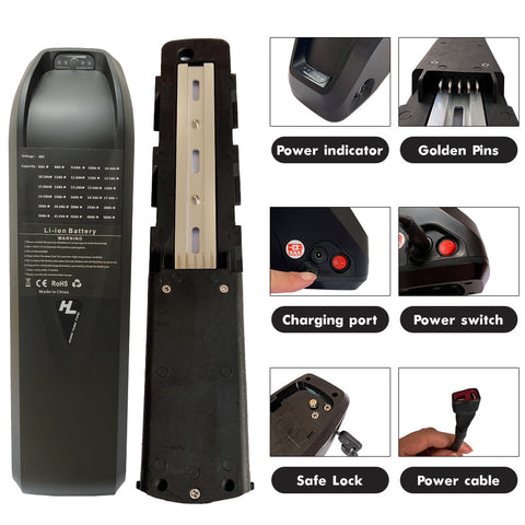 High Power 48V 17AH Electric Bicycle Battery E-Bike Battery 48 volt Lithium Battery 